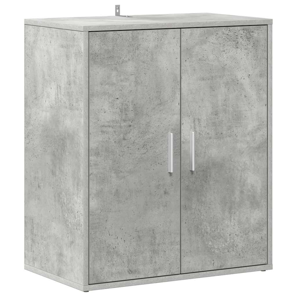 VIDAXL -Schuhschrank 60x35x70 cm verarbeiteter Holzbetonglijs