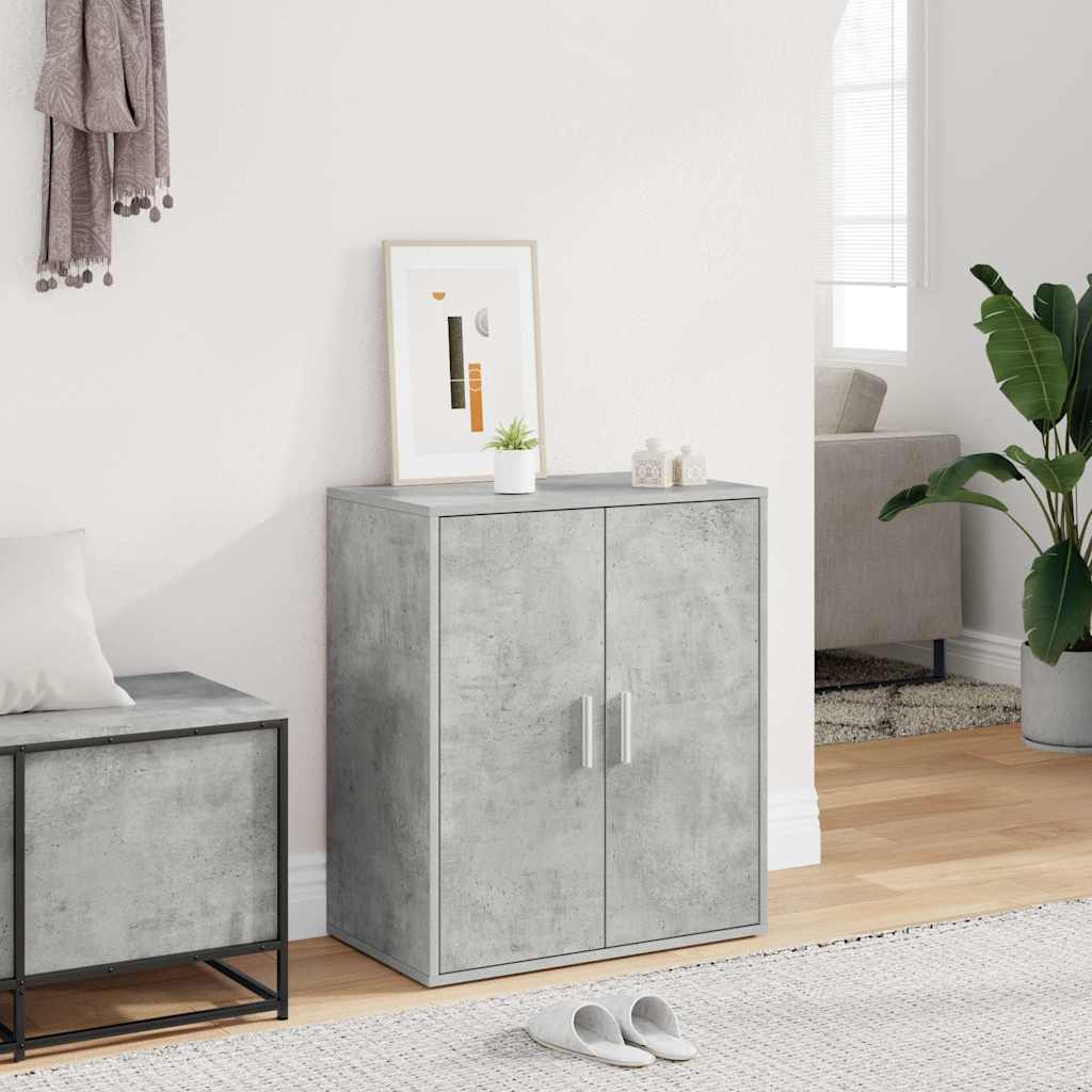 VIDAXL -Schuhschrank 60x35x70 cm verarbeiteter Holzbetonglijs