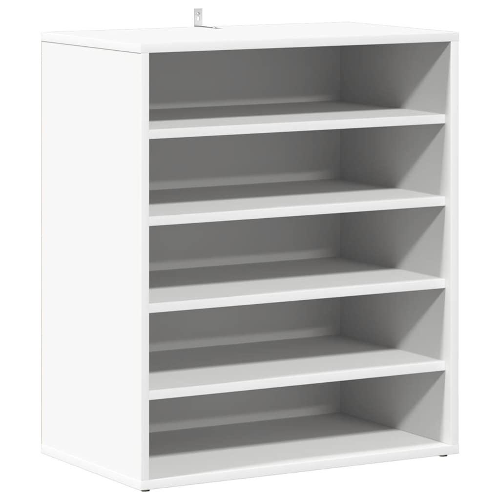 Vidaxl Schuhschrank 60x35x70 cm verarbeitetes Holz weiß