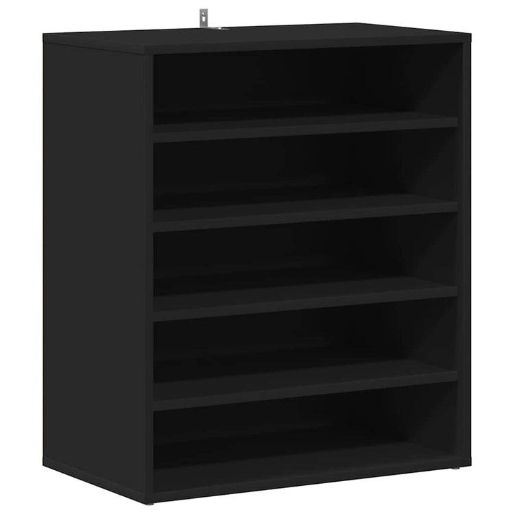 Vidaxl Schuhschrank 60x35x70 cm propertiertes Holzschwarz