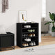 Vidaxl Schuhschrank 60x35x70 cm propertiertes Holzschwarz