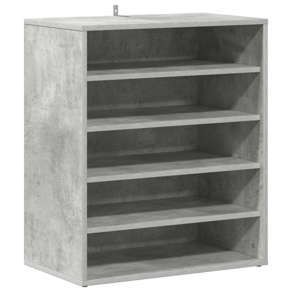 VIDAXL -Schuhschrank 60x35x70 cm verarbeiteter Holzbetonglijs