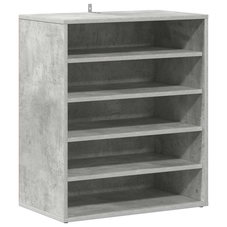 VIDAXL -Schuhschrank 60x35x70 cm verarbeiteter Holzbetonglijs