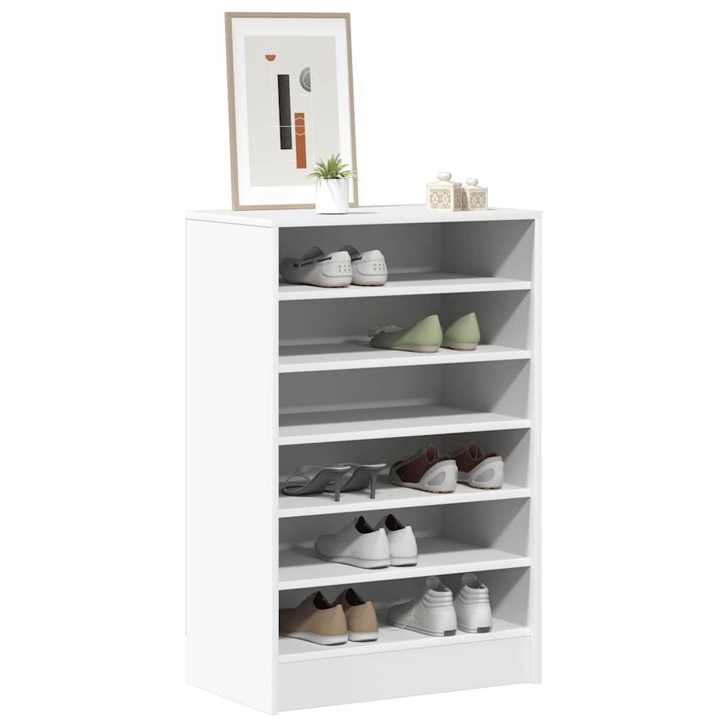 Vidaxl Schuhschrank 60x35x92 cm verarbeitetes Holz weiß
