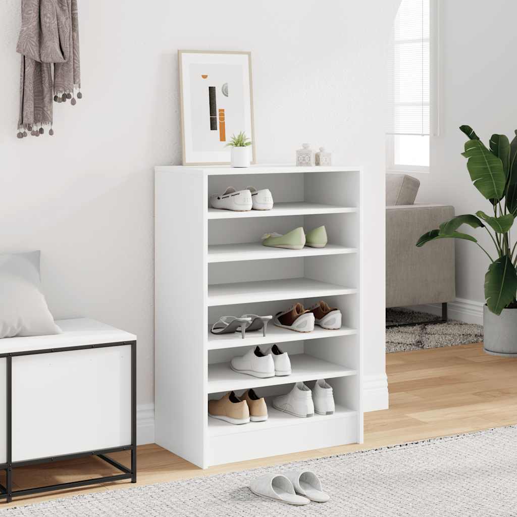 Vidaxl Schuhschrank 60x35x92 cm verarbeitetes Holz weiß