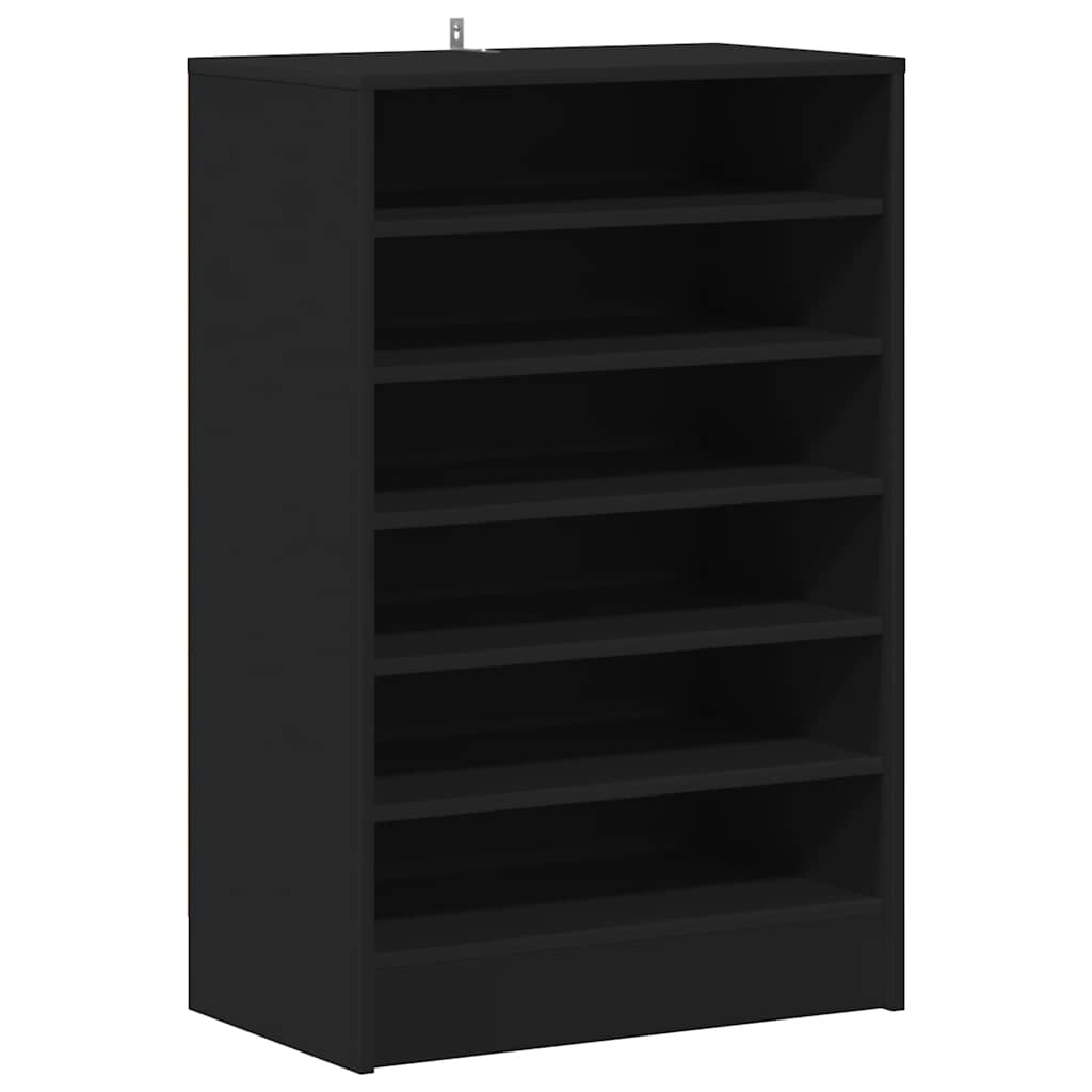 Vidaxl Schuhschrank 60x35x92 cm propertiertes Holzschwarz