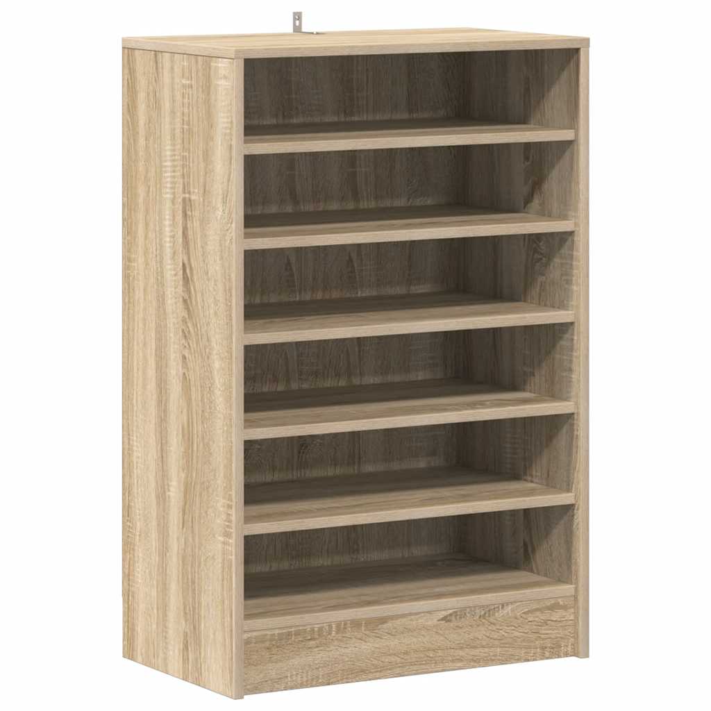 Vidaxl Schuhschrank 60x35x92 cm Propertiertes Holz Sonoma Eiche gefärbt