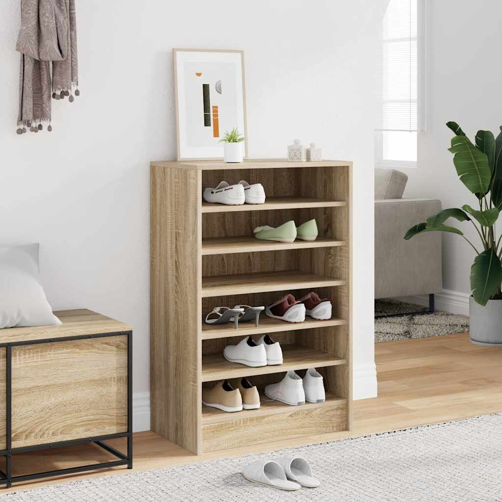 Vidaxl Schuhschrank 60x35x92 cm Propertiertes Holz Sonoma Eiche gefärbt