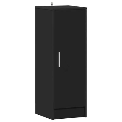 Vidaxl Schuhschrank 32x35x92 cm propertiertes Holzschwarz