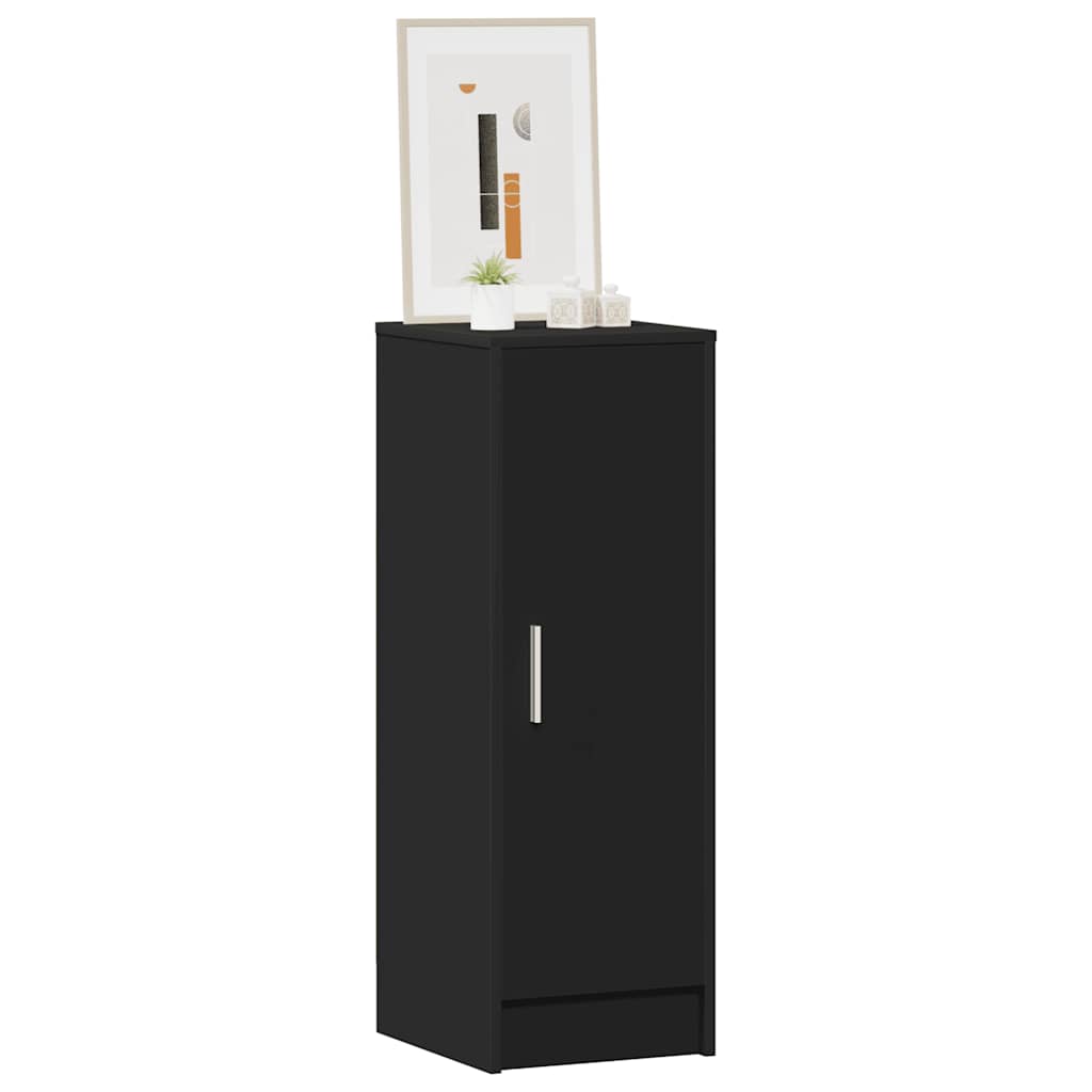 Vidaxl Schuhschrank 32x35x92 cm propertiertes Holzschwarz