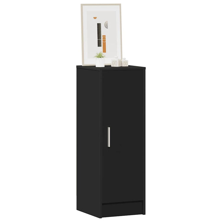 Vidaxl Schuhschrank 32x35x92 cm propertiertes Holzschwarz