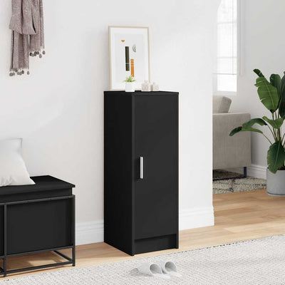 Vidaxl Schuhschrank 32x35x92 cm propertiertes Holzschwarz
