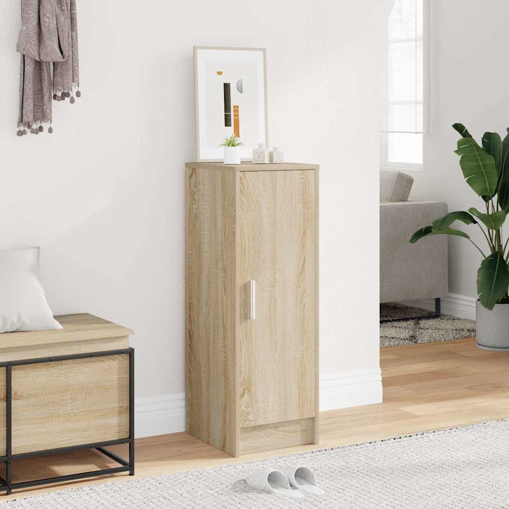 VIDAXL -Schuhschrank 32x35x92 cm verarbeitetes Holz Sonoma Eiche gefärbt