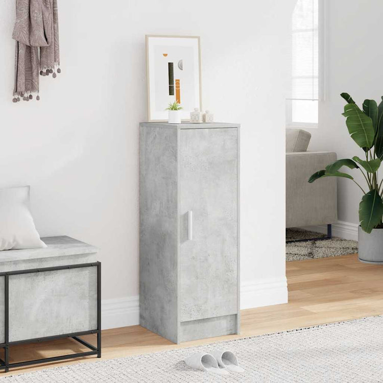 VIDAXL -Schuhschrank 32x35x92 cm verarbeiteter Holzbetonglijs