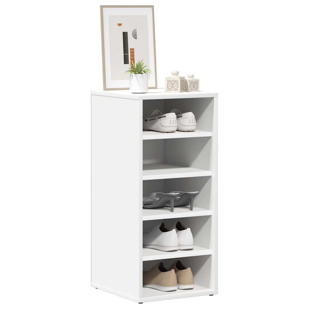 Vidaxl Schuhschrank 31,5 x 35 x 70 cm verarbeitetes Holz weiß