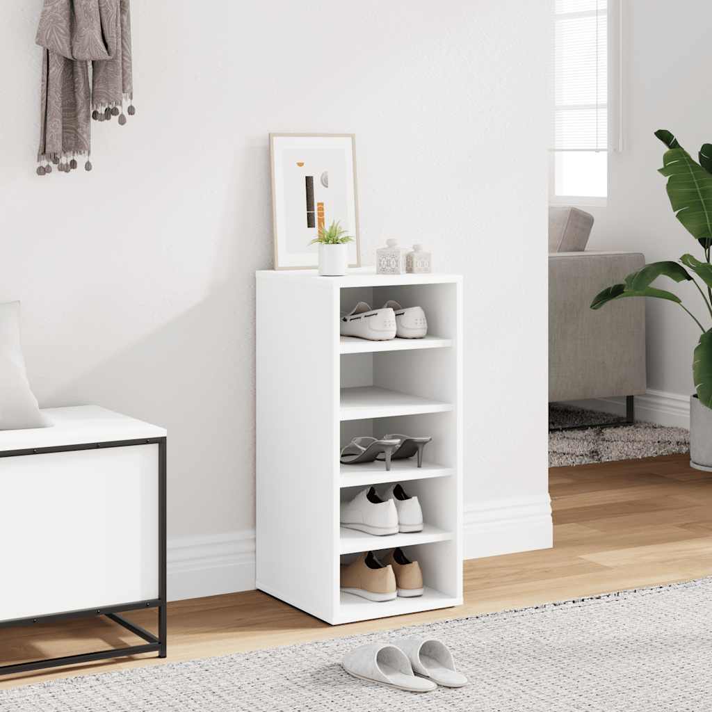 Vidaxl Schuhschrank 31,5 x 35 x 70 cm verarbeitetes Holz weiß