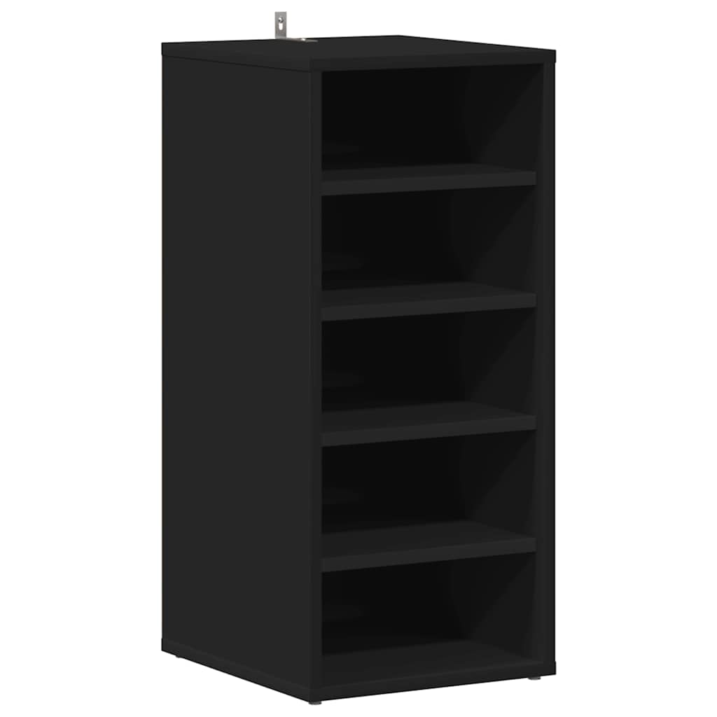 Vidaxl Schuhschrank 31,5x35x70 cm Spanplatte Schwarz