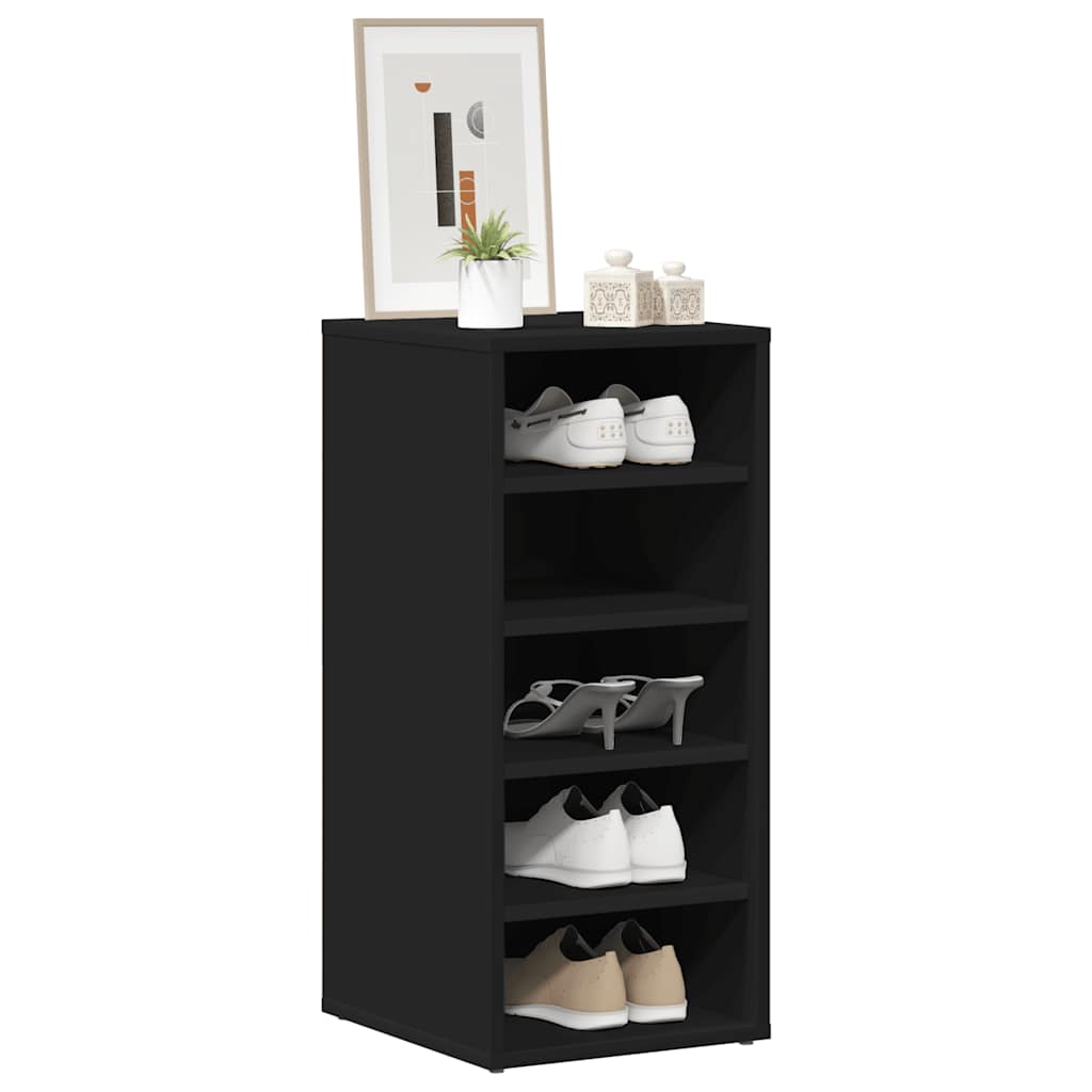 Vidaxl Schuhschrank 31,5x35x70 cm Spanplatte Schwarz