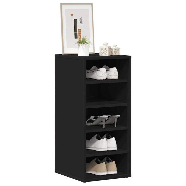 Vidaxl Schuhschrank 31,5x35x70 cm Spanplatte Schwarz