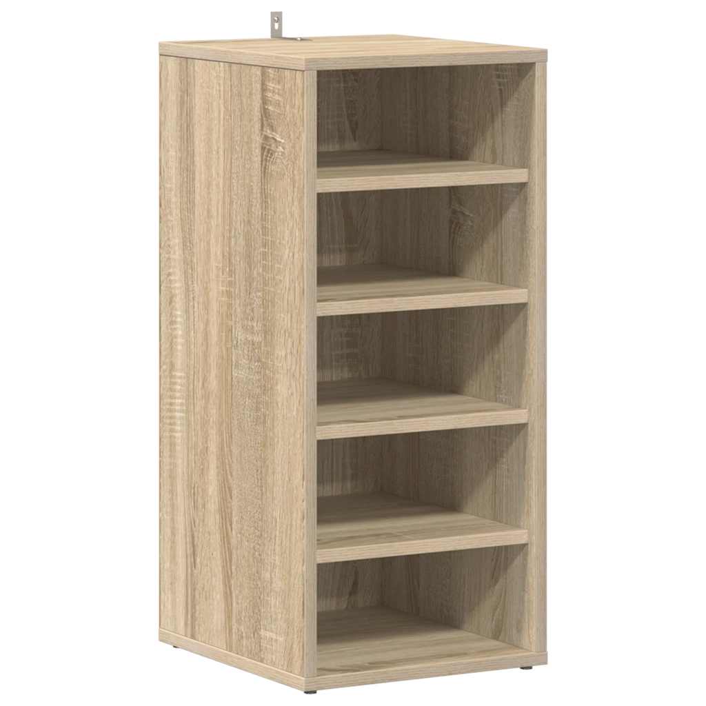 VIDAXL -Schuhschrank 31,5 x 35 x 70 cm propertiertes Holz Sonoma Eiche gefärbt