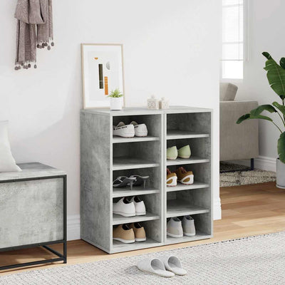 VIDAXL -Schuhschränke 2 PCs 31,5 x 35 x 70 cm verarbeiteter Holzbetonpreis