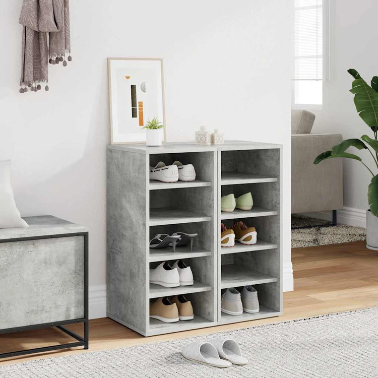 VIDAXL -Schuhschränke 2 PCs 31,5 x 35 x 70 cm verarbeiteter Holzbetonpreis