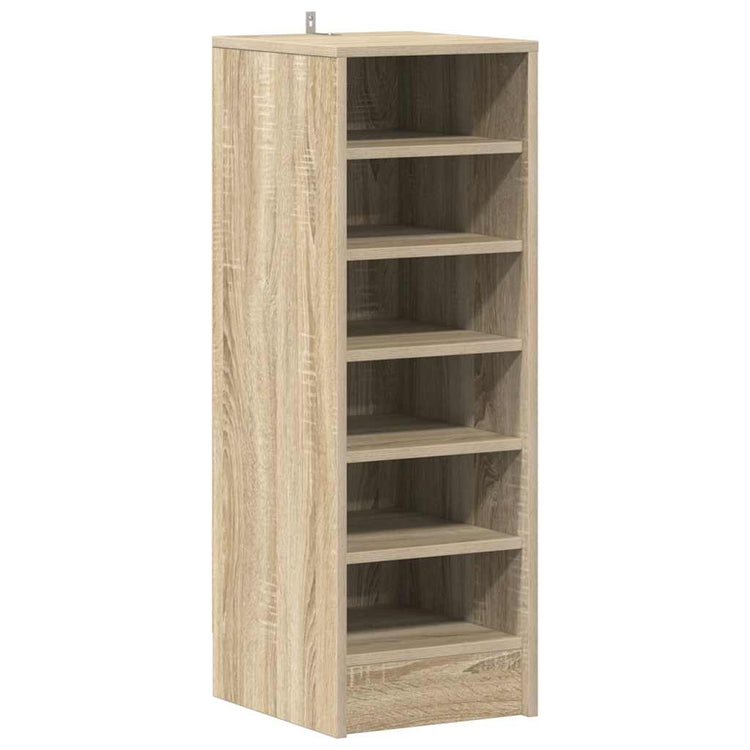 VIDAXL -Schuhschrank 31,5 x 35 x 90 cm propertiertes Holz Sonoma Eiche gefärbt