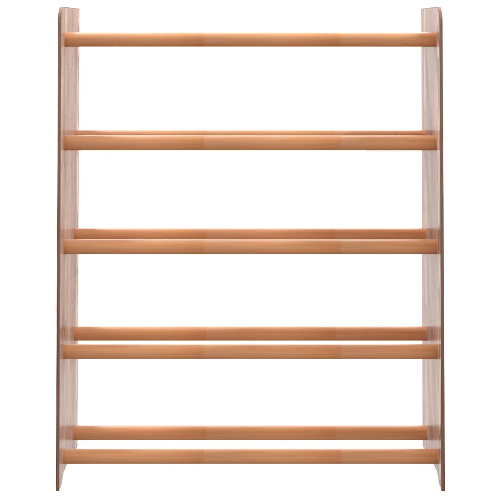 VIDAXL -Schuhregal 65x24x81 cm verarbeitetes Holzbraun