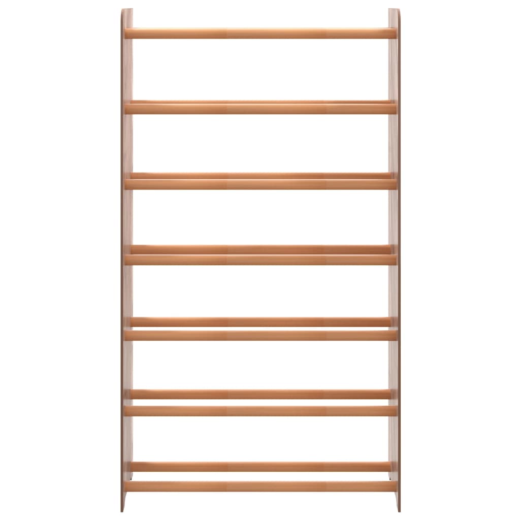 VIDAXL -Schuhregal 65x24x117 cm verarbeitetes Holzbraun