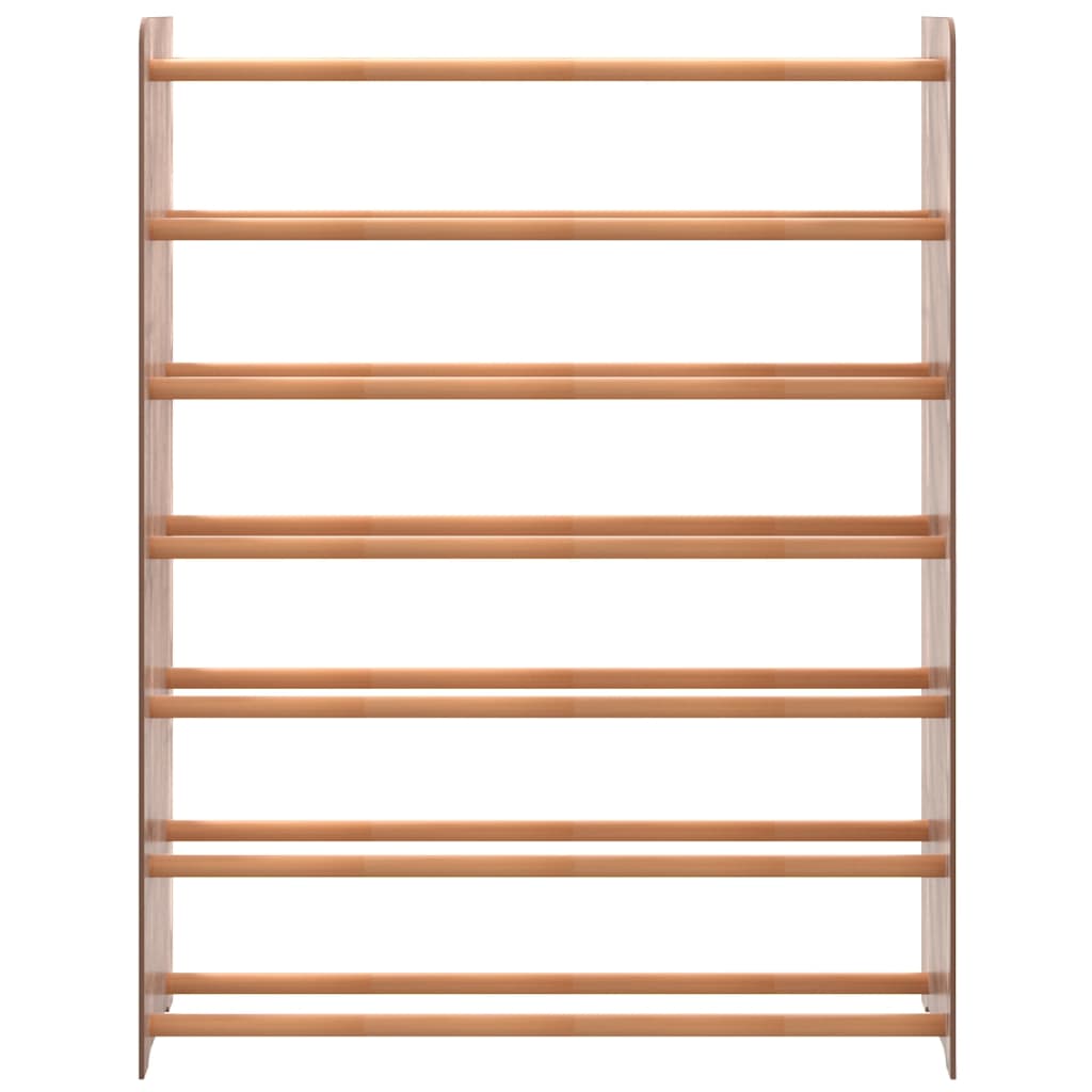 VIDAXL -Schuhregal 90x24x117 cm verarbeitetes Holzbraun