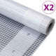 VIDAXL DEPSILES 2 ST LENO 260 G M² 2x15 M Weiß