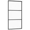 Vidaxl -Schiebetür mit Teig 102x205 cm Aluminium und ESG -Glas