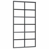 Vidaxl -Schiebetür mit Teig 102x205 cm Aluminium und ESG -Glas
