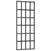 Vidaxl -Schiebetür mit Teig 76x205 cm Aluminium und ESG -Glas