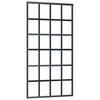 Vidaxl -Schiebetür mit Teig 102x205 cm Aluminium und ESG -Glas