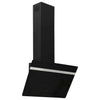 Vidaxl Wandextraktionshaube 60 cm Stahl und geschmittertes Glas schwarz