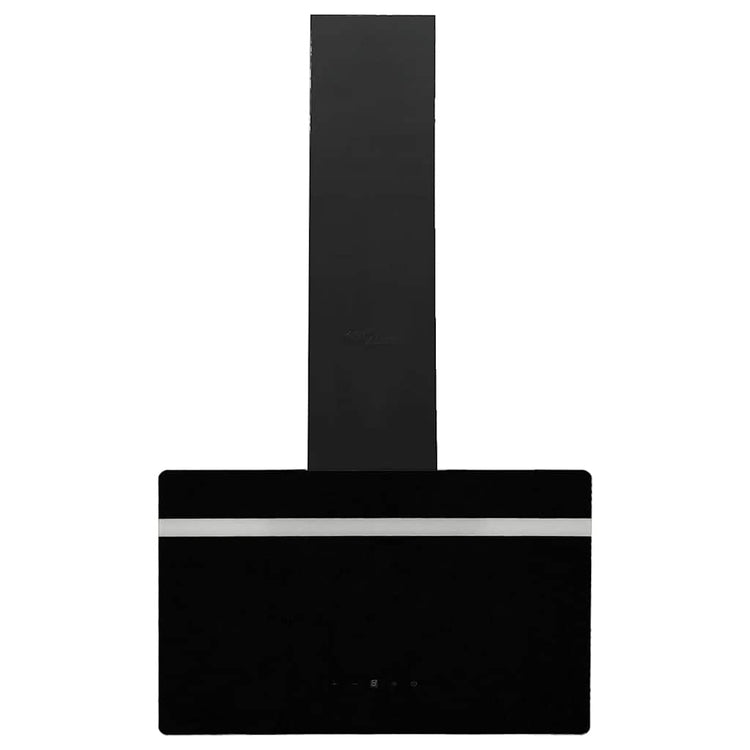Vidaxl Wandextraktionshaube 60 cm Stahl und geschmittertes Glas schwarz