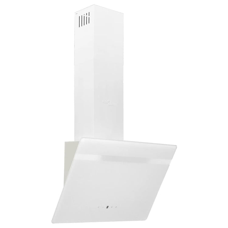 Vidaxl Wandextraktionshaube 60 cm Stahl und geschmittertes Glasweiß