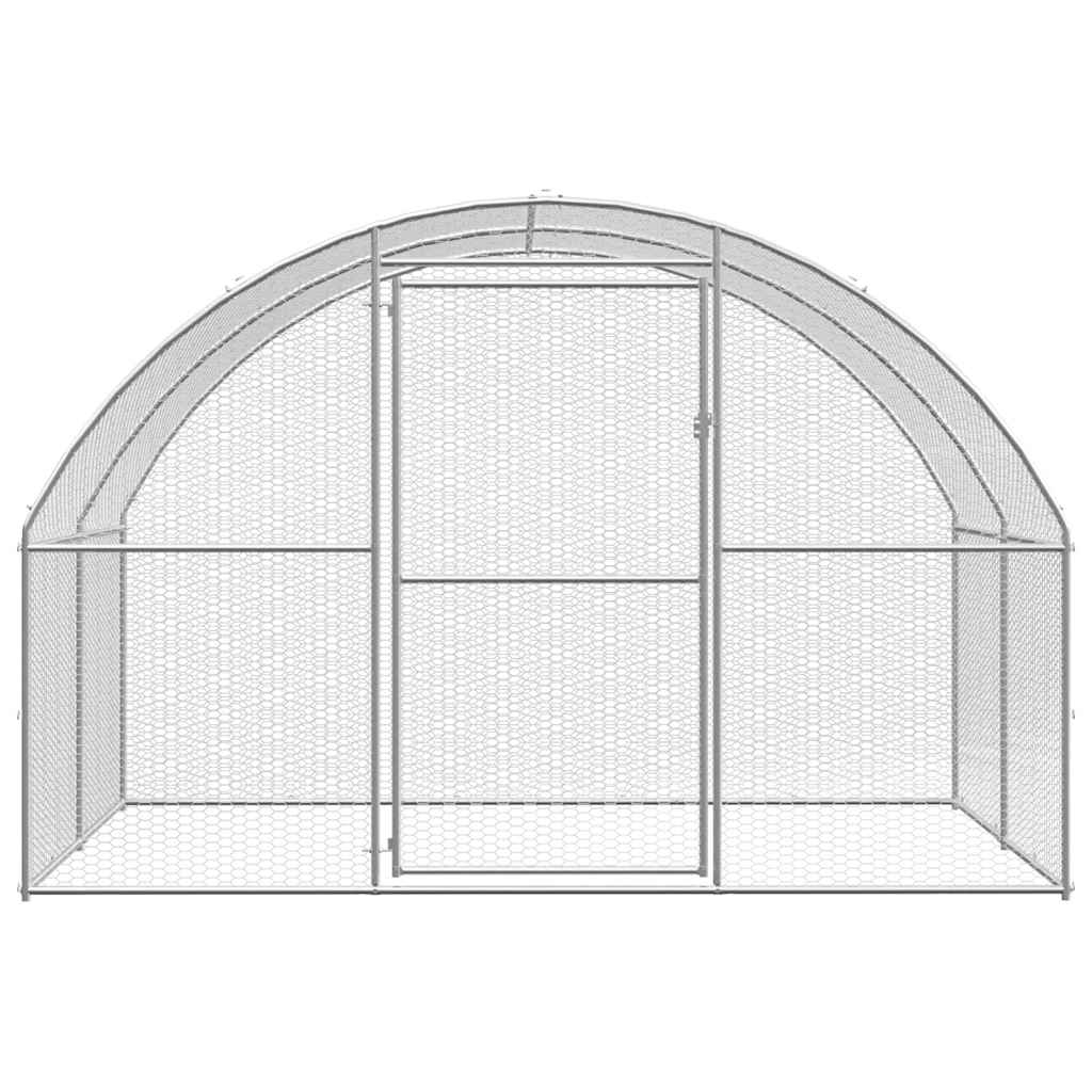 Vidaxl Chicken Run 3x2x2 m verzinkter Stahl
