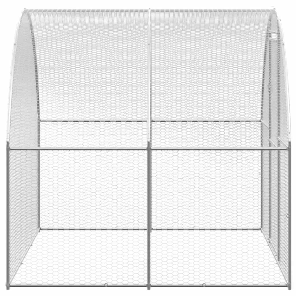 Vidaxl Chicken Run 3x2x2 m verzinkter Stahl