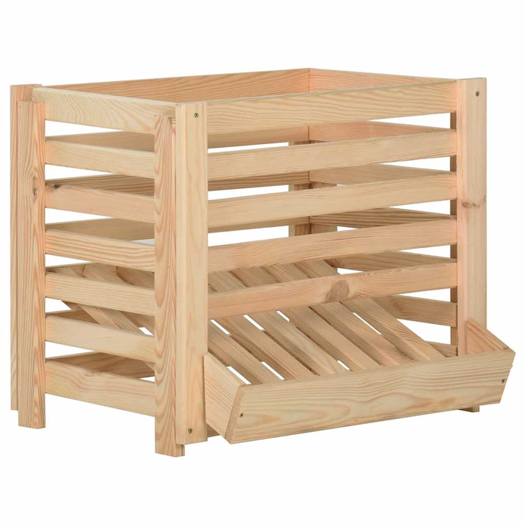 Vidaxl Kartoffel Plebst 60x40x50 cm Festkiefer