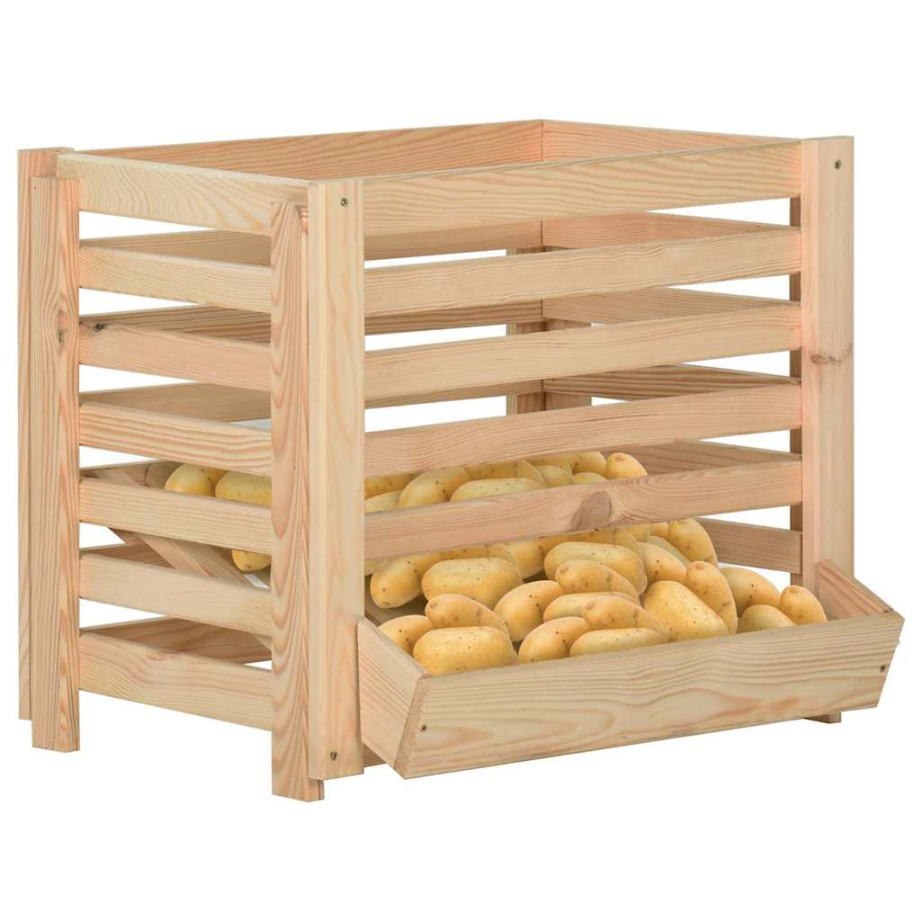 Vidaxl Kartoffel Plebst 60x40x50 cm Festkiefer
