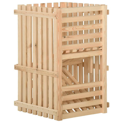 Vidaxl -Kartoffel plist 50 x 50 x 80 cm Festkiefer
