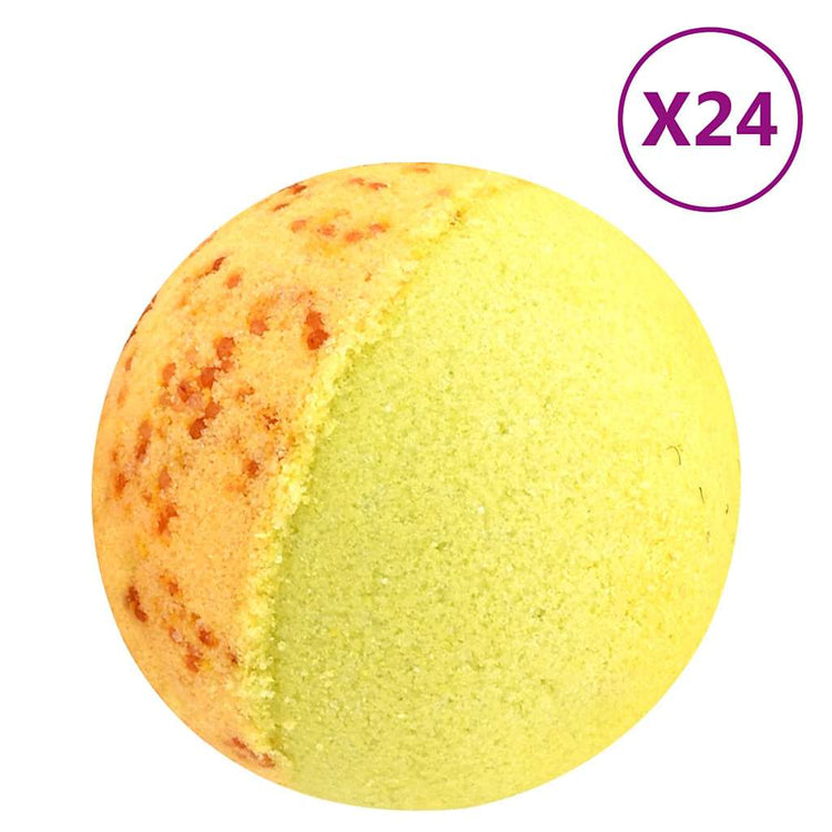 VidaXL Badebomben 24 Stück natürliche ätherische Öle