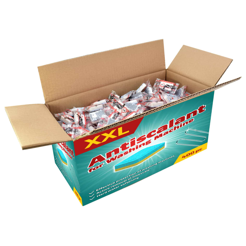 VIDAXL -Waschmaschinen -Tabletten 400 PCs verhindert Kalk und Schmutz
