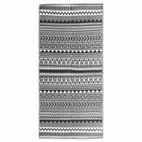 Vidaxl außerhalb des Teppichs 80x150 cm Polypropen Schwarz - afbeelding 2