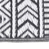 Vidaxl außerhalb des Teppichs 80x150 cm Polypropen Schwarz - afbeelding 3
