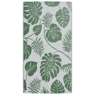 Vidaxl außerhalb des Teppichs 80x150 cm Polypropengrün
