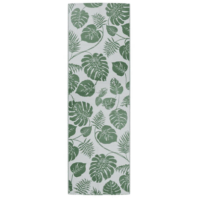 Vidaxl außerhalb des Teppichs 80x250 cm Polypropengrün