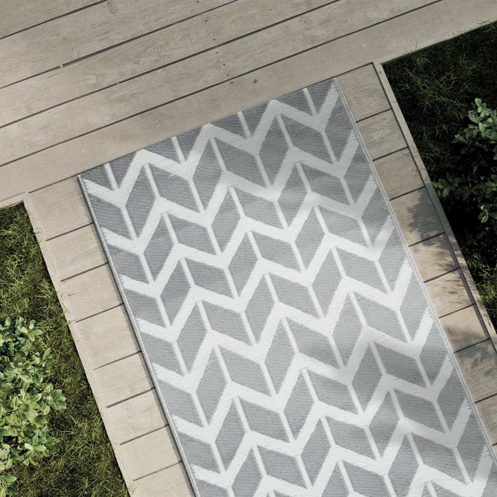 VIDAXL Outside Rug 80x150 cm pp grau